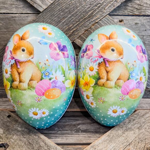 Beautiful Vintage German Nestler Paper Mache Easter Egg Candy Container-1970-7”H - Picture 2 of 8